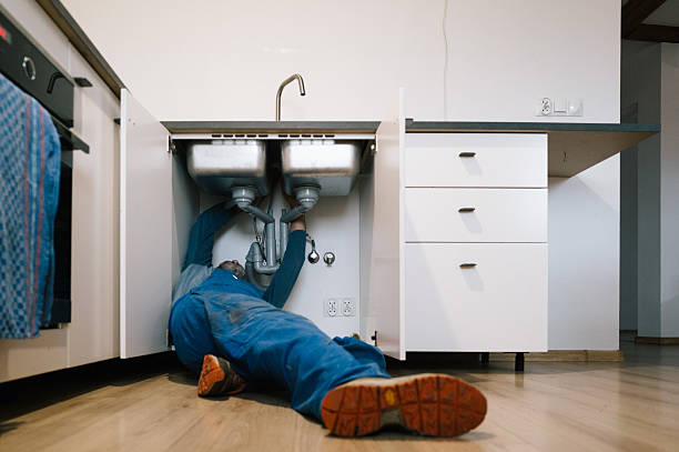 Professional Drain Cleaning technician working in New Lisbon, IN